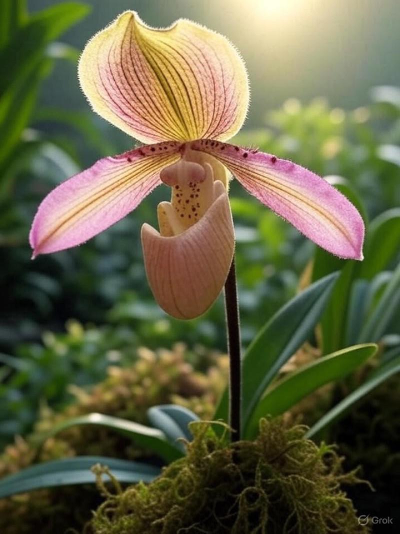 Paphiopedilum glaucophyllum